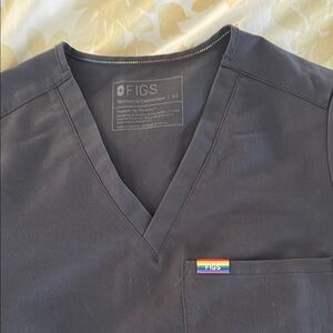 Figs Charcoal Top- Pride Edition
